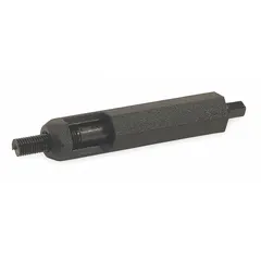 Steel prewinder tool for installing right-hand metric fine thread helical inserts. Used to prewind inserts into tapped holes for thread reinforcement. Compatible with HELI-COIL helical inserts.