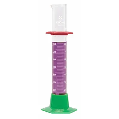 SIBATA Graduated Cylinder: 25 mL, B, To Contain (TC) - Class B Glass Graduated Cylinders
