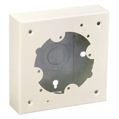 LEGRAND Distribution Box: 500/700, Steel, Ivory - Outlet Boxes for Single-Channel Raceways