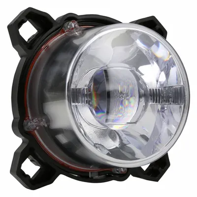 GROTE 84581 LED High Beam Headlamp, Round, Recessed Mount, Aluminum Housing - Standard Headlights