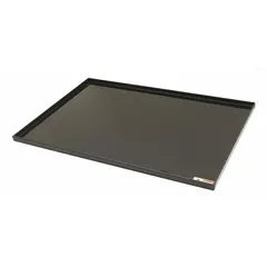 Polypropylene work surface for Purair 25 ductless fume hood. 27 in overall length, 1 in thickness. Provides a chemical-resistant platform for laboratory procedures requiring containment and ventilation.