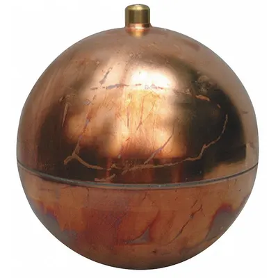 NAUGATUCK Float Ball: Float Ball, 1/8 in IPS Thread, 1/8 in Thread Size, IPS Thread - Copper Threaded Floats