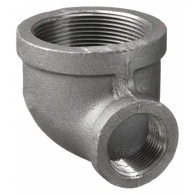ANVIL Metal Pipe Elbow: 3/4 in x 1/4 in, Threaded x Threaded, Class 150, 300 psi @ 150° F - Medium-Pressure Threaded Pipe Fittings