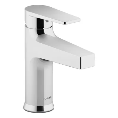 KOHLER Straight Spout Bathroom Faucet: Taut, Zinc, Polished Chrome Finish, 0.5 gpm Flow Rate - Single-Post Handle Bathroom Faucets