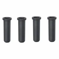 This black centrifuge rotor adapter is designed for use with OHAUS Rotor Swing Out 4 x 10 mL. It securely holds 10 mL tubes during centrifugation, ensuring proper positioning and balance. Suitable for laboratory separation processes requiring tube organization within the specified rotor