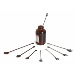 Approved Vendor Double-Ended Sampling Spoon, 304 Stainless Steel, Silver, 3 mL/1.6 mL, FDA Compliant