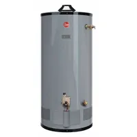 General purpose commercial gas water heater with 40-gallon nominal tank capacity, 60,000 BTU input, and Low NOx compliant burner. Features direct spark to pilot ignition, automatic thermostat, T&P relief valve, and 4-inch vent connection. Recovery rate of 69 gph at 80°F rise; maximum recovery flow rate of 138 gph at 40°F rise. Certified to Canada CSA standards