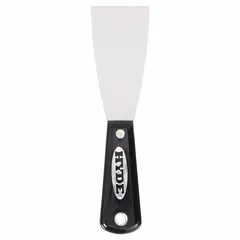 Standard spreading tool with a carbon steel blade and nylon handle. Full tang construction. Used for applying and smoothing putty, spackle, or filler on surfaces in construction, drywall finishing, and painting preparation.