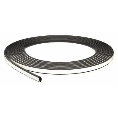 TRIM LOK Seal: Flat, Self-Adhesive Mounting, Std, EPDM, 100 ft Overall Lg - Ribbed-Section Foam Rubber Seals