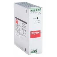 DAYTON DC Power Supply: DIN Rail, 120 W Output Power - Rated, 5 A Current - Output, Single Phase