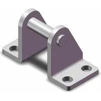 SMC Mounting Bracket: Flange/Foot Mount Type, Fits 50 mm Bore Dia, 106.5 mm Overall Lg, CG-E050SUS