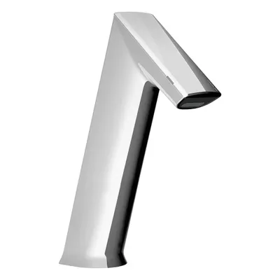 SLOAN Bathroom Sensor Faucet: BASYS, Cast Zinc, Chrome Finish, Single-Post, Battery - Single-Post Sensor Bathroom Faucets