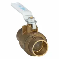 APOLLO Manual Two-Way Ball Valve: 1 1/2 in, Brass, Straight, Sweat x Sweat, Full Port Ball Port (MPN 77FLF20701)