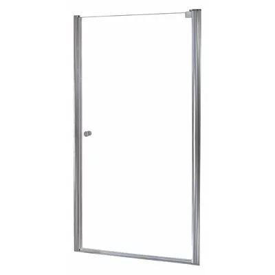 FOREMOST Frameless Pivot Shower Door, 72 in H, Brushed Nickel, CVSW2572-CL-BN - Pivot Shower Doors