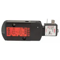 ASCO Solenoid Valve: 3-Way, Configurable, 1/4 in Pipe Size, 24V DC, Remote Pilot, Aluminum Body, DIN (MPN SC8551A001MS)