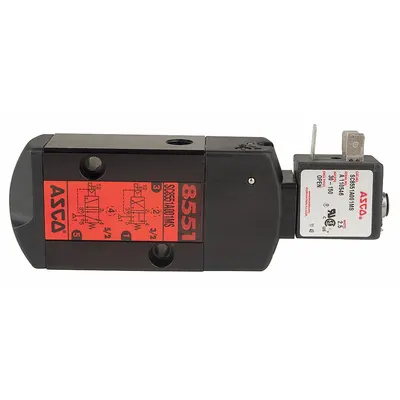 ASCO Solenoid Valve: 3-Way, Configurable, 1/4 in Pipe Size, 24V DC, Remote Pilot - 3-Way/2-Position, Configurable Solenoid Valves