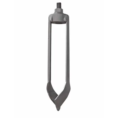 AMS Open-Face Auger Head: Carbon Steel, 5/8 in Connection Size, 2 1/2 in Overall Dia - Soil Auger Accessories