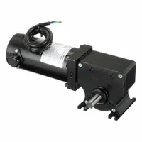 DAYTON DC Gearmotor: Right Angle, 24V DC, TENV, 36 RPM, 196 in-lb Max Torque, 44:1, 6.3 A, CW/CCW