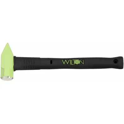 WILTON Cross Pein Hammer: Steel, Steel, 2 lb Head Wt, 1 1/2 in Face Dia, 18 in Overall Lg - Standard Cross-Peen Hammers