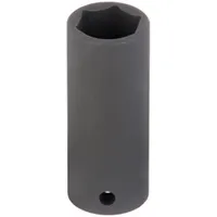 WESTWARD Impact Socket: 1/2 in Drive Size, Metric, 24 mm Socket Size, 6-Point, Deep, No Thin Wall