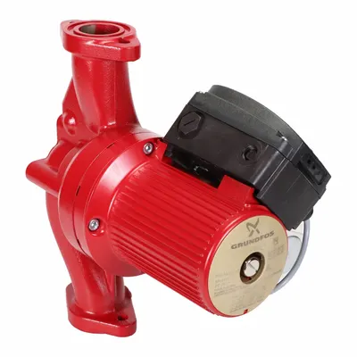Grundfos Circulating Pump: 5/8 hp HP, 115V AC, Bronze, 3, 26 ft Max. Head, 13 1/2 in Face to Face - General-Purpose Inline Circulator Pumps