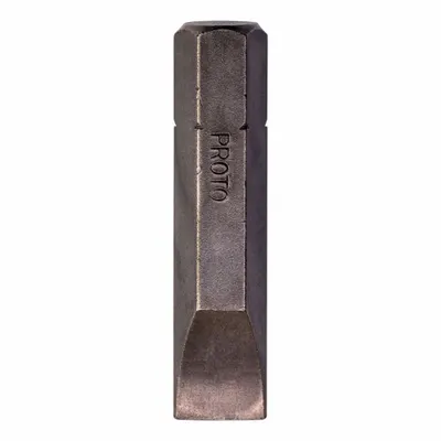 PROTO Insert Bit: Insert Bit, Slotted Head, Imperial, 14F-16R Bit Industry Size - Insert Bits