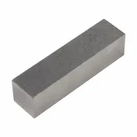 Block alnico magnet with a length of 2 inches, width of 1/2 inch, and thickness of 0.5 inch. Provides a maximum pull force of 4.5 lbf. Suitable for holding, lifting, and positioning ferrous materials in jigs, fixtures, and magnetic assemblies