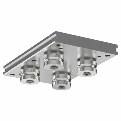 HEPCOMOTION Carriage: For 20 mm Rail Wd, Roller, GV3 Std Carriage, 22.4 mm Carriage Ht - HepcoMotion GV3 Roller Carriages
