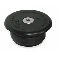 End-of-pipe cleanout plug for sealing damaged threads on 3-inch DWV pipe. Features a natural rubber plug with a flush hex bolt for temporary testing or blocking during plumbing repairs.