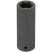 WESTWARD Impact Socket: 1/4 in Drive Size, Metric, 9 mm Socket Size, 6-Point, Deep