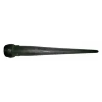 Pin Punch: 1/4 in Tip Size, Round, 1 1/4 in Shank Wd, 10 in Overall Lg, 9 1/4 in Taper Lg