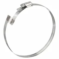Bridge Clamp: Stainless Steel, 6 1/2 in Clamping Dia, 1/2 in Band Wd, For 8 in Duct Hose Dia (MPN 062608000001)