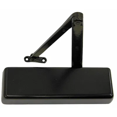 LCN Door Closer: Top Frame Mounting Type, Grade 1 - Heavy Duty, Bronze, 12 1/4 in Lg - Top Frame-Mount Door Closers