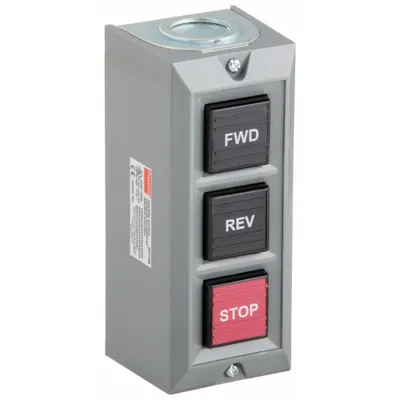 Dayton Control Station: (3) Push Buttons, 0 Pilot Lights, 2NO/3NC - Push-Button Control Stations