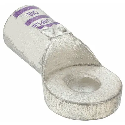 WESTWARD Lug: Crimpable Side Terminal, Crimp/Solder, Tin Plated, 3/0 ga, Purple - Crimpable Side Terminal Lugs