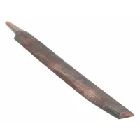 Hand File: Double-Cut, Safe Edge Cut, Bastard Cut, 6 in Lg without Tang, 5/8 in Wd, 3/16 in Thick (MPN 12F844)