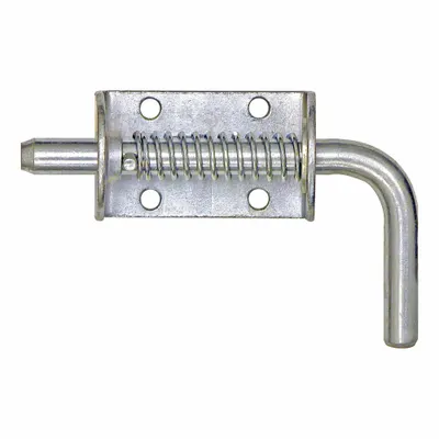 BUYERS PRODUCTS Spring Latch: 2 3/8 in Handle Lg, Carbon Steel, 1/2 in Bolt Wd, 1 in Bolt Lg - Spring Latches