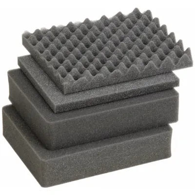 PELICAN Case Replacement Foam: 9 7/8 in x 7 in, 1/8 in_1 1/4 in_2 1/4 in Foam Thick - Cubed Pick & Pull Foam Inserts