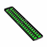 ERNST MANUFACTURING Socket Organizer: Green, 3 5/8 in Overall Wd, 36 Posts/Slots, Sockets (MPN 8485)