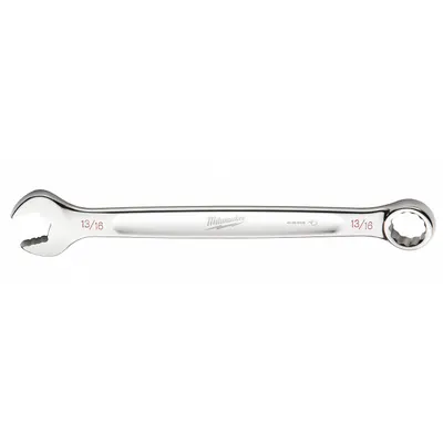 MILWAUKEE SAE 12-Point Combination Wrench, 13/16 in, Chrome - SAE 12-Point Combination Wrenches