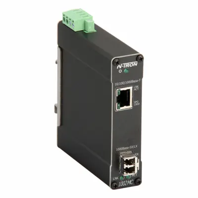 RED LION Media Converter: Unmanaged, DIN Rail, 1 Ports, RJ45, 1000 Base-SX/2 gbps - Ethernet Converters