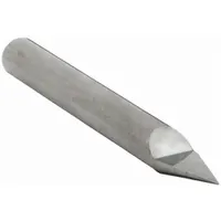 Carbide single-end pointed engraving tool with a 60° tip angle, 0.008" tip diameter, and 5/8" split length. Used for marking, etching, and engraving hard materials such as metal, plastic, and glass in industrial manufacturing, tooling, and fabrication applications
