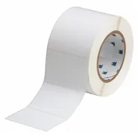Pre-Cut Label Stock Roll: 2 in x 3 in, 2 in, Polyester, Permanent Adhesive, White (Matte) (MPN THT-19-459-1)