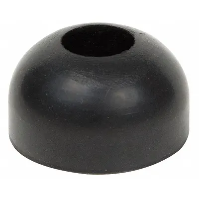 OEM APPROVED VENDOR Bumper Door Stop, 1 in Wd, 13/16 in Overall Ht, Black, 197W-007A - Standard Door Stops