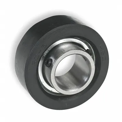 Dayton Cartridge Bearing Unit: 1 in Bore, 2 17/32 in OD, Set Screws - Rubber-Mounted Insert Bearings