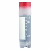 APPROVED VENDOR Plastic Vials: Cryogenic, Polypropylene, 2 mL, Red, Sterile, Colorless, Round (MPN 3012R)