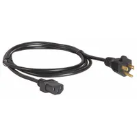 APPROVED VENDOR Power Cord: 6 ft Lg, 3/18, 5-15P Plug, C13 Receptacle, SVT, PVC, 10 A Current, 5-15P (MPN 5XFP1ID)