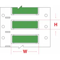 Sleeve Label: 1/8 in x 2 in, Polyolefin, Green (Matte), For 16 AWG to 22 AWG Wire Gauge (MPN PS-125-2-GR-S)