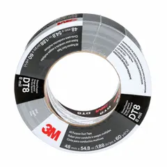 General-purpose duct tape with silver polyethylene coated cloth backing. Suitable for bundling, sealing, and light repairs in industrial and commercial settings. Provides reliable adhesion on clean surfaces for temporary fixes, packaging, and labeling.