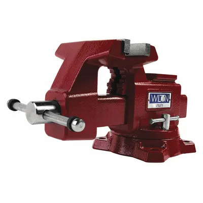 WILTON Combination Vise: Std Duty, Covered, 5 1/2 in Jaw Face Wd, 5 in Max Jaw Opening - Bench Vises